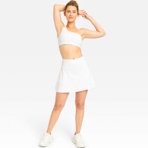 White Knit Tennis Skirt Workout Skirt Skort s/xs